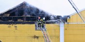 Pożar browaru w Braniewie. Z ogniem walczyli strażacy z całego regionu