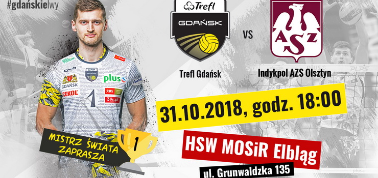 Hala MOSiR otwiera swe podwoje na mecz Trefl Gdask z Indykpolem AZS-em Olsztyn - wygraj bilety