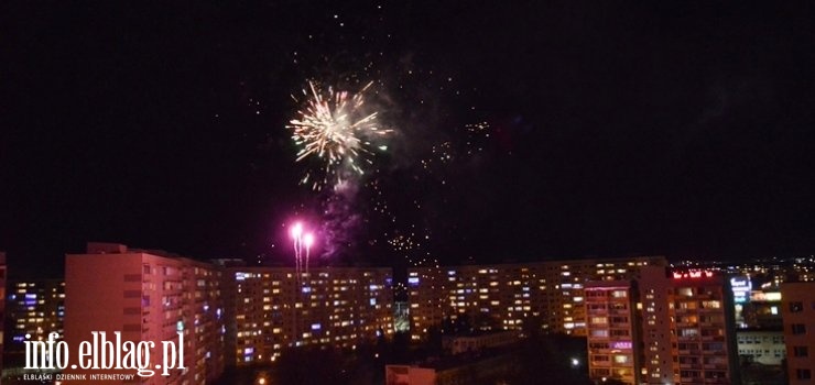 Elblanie z hukiem przywitali Nowy Rok - zobacz filmy i zdjcia