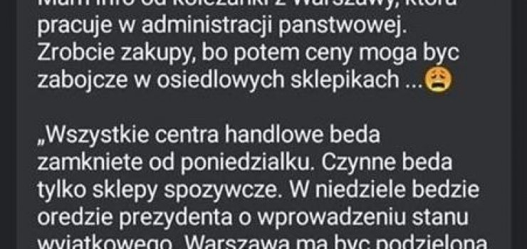 Komenda Gwna Policji apeluje! UWAGA na #FakeNews!