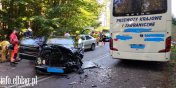 Wypadek autobusu i osobwek na DW503 koo Kadyn. Sprawc pijany kierowca osobwki