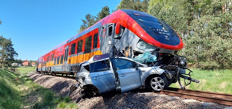Tragiczny wypadek na przejedzie kolejowym w m. Sztumskie Pole