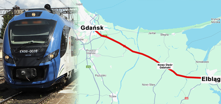 Co nowego w sprawie połączenia kolejowego Elbląg-Gdańsk przed Nowy Dwór Gdański?