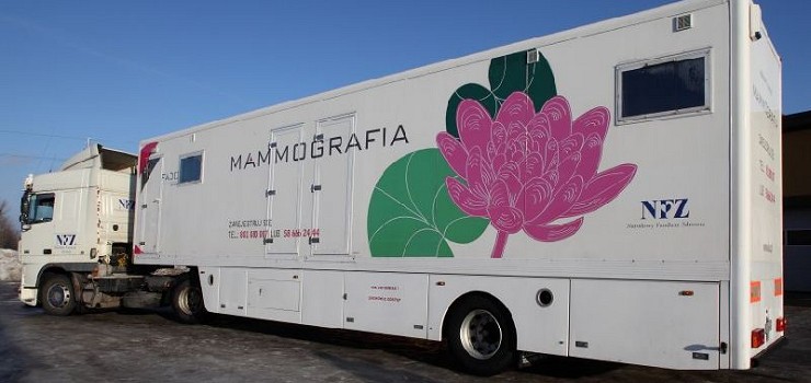 Mammobus 8 lipca w Stegnie, 15 lipca w Krynicy Morskiej - bezpłatne badania dla kobiet