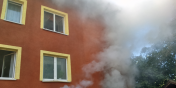 Pożar na ul. Gdańskiej w Sztutowie. Zapaliła się kotłownia w domu