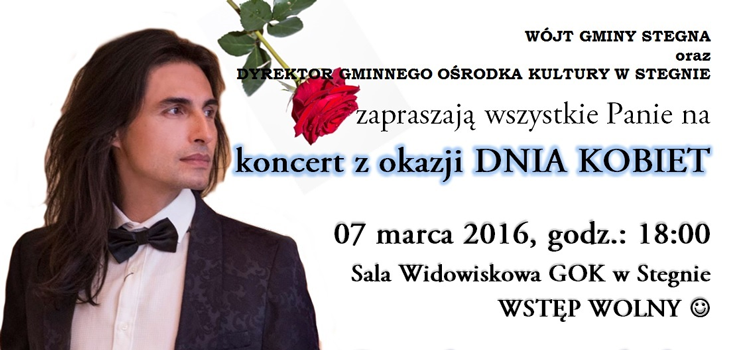 Ivan Komarenko wystąpi w Stegnie z okazji Dnia Kobiet