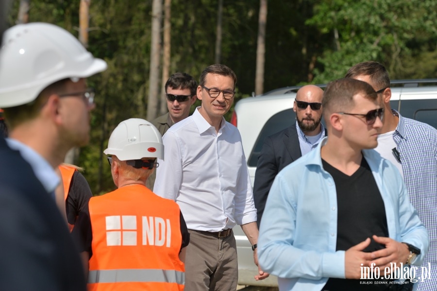 Wizyta Prezydenta Andrzeja Dudy i premiera Mateusza Morawieckiego na budowie przekopu Mierzei Wilanej, fot. 42