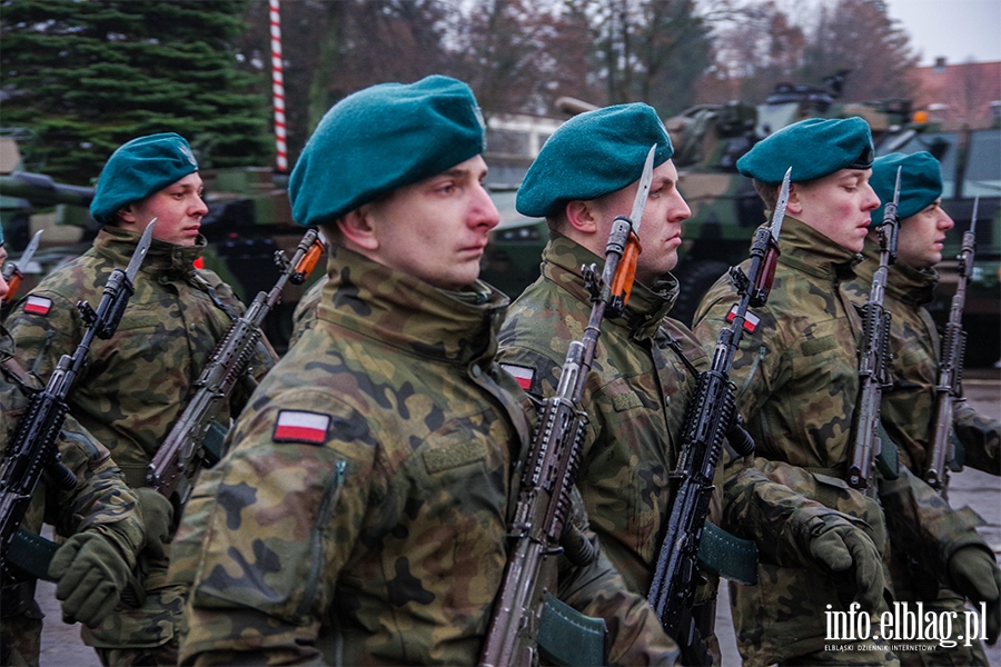 Elblg: Przysiga wojskowa z udziaem ministra Baszczaka, fot. 6