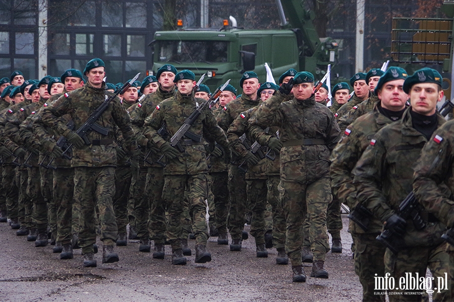 Elblg: Przysiga wojskowa z udziaem ministra Baszczaka, fot. 12