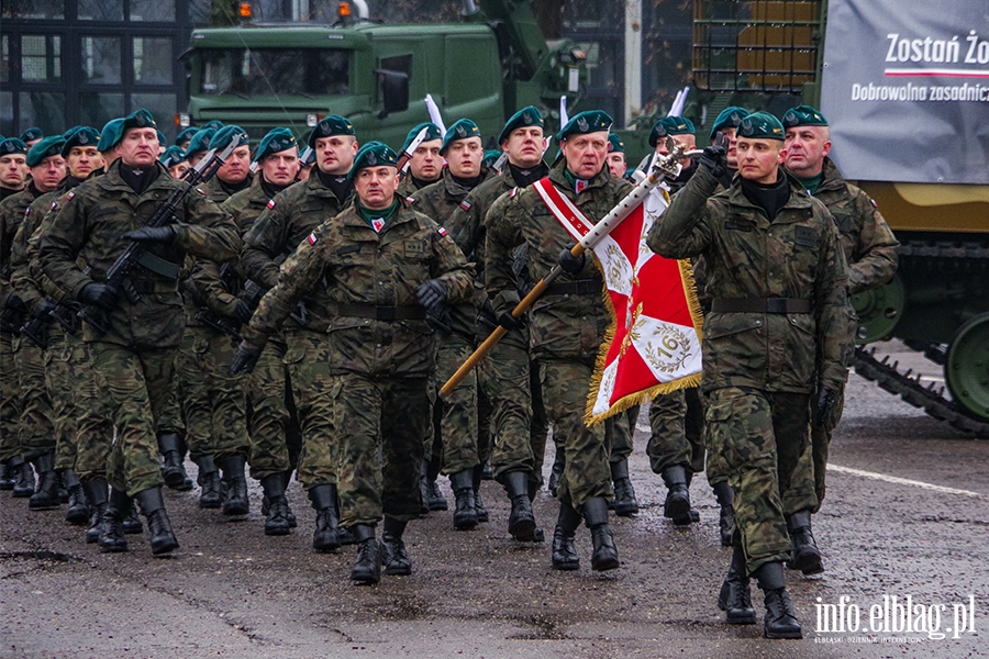 Elblg: Przysiga wojskowa z udziaem ministra Baszczaka, fot. 14