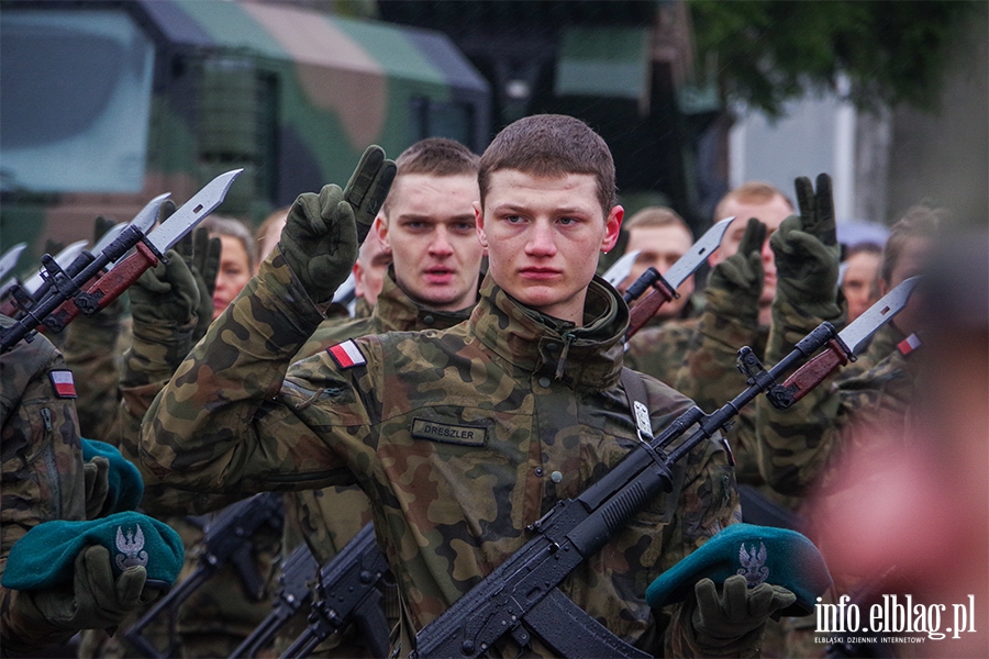 Elblg: Przysiga wojskowa z udziaem ministra Baszczaka, fot. 30