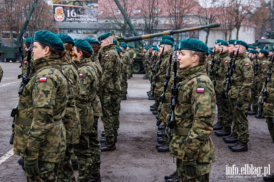 Elblg: Przysiga wojskowa z udziaem ministra Baszczaka, fot. 64