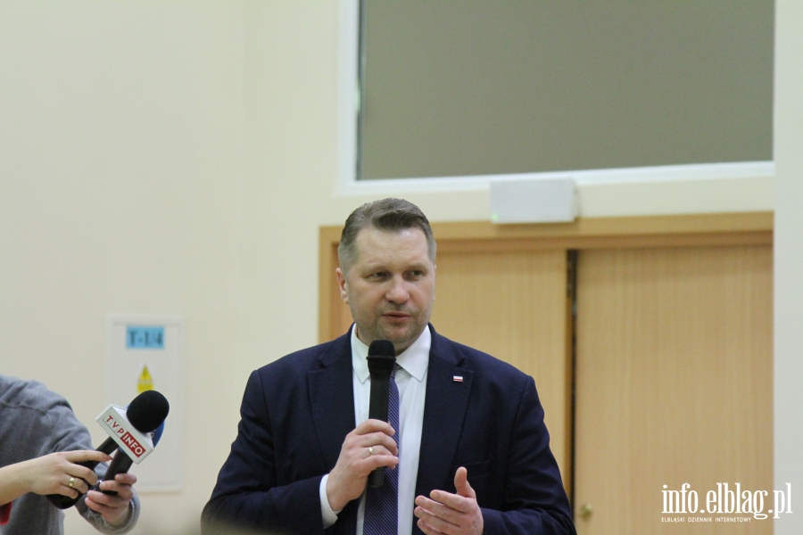 Spotkanie z Ministrem Edukacji Przemysawem Czarnkiem, fot. 7