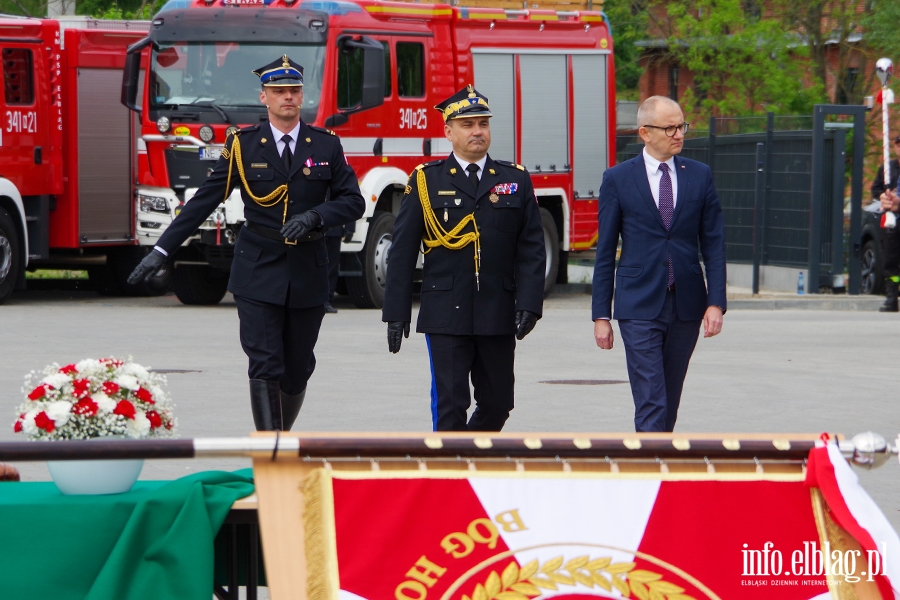 Przekazanie sztandaru i uroczyste otwarcie nowej Komendy Stray Poarnej w Elblgu, fot. 48