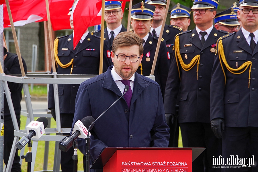 Przekazanie sztandaru i uroczyste otwarcie nowej Komendy Stray Poarnej w Elblgu, fot. 75