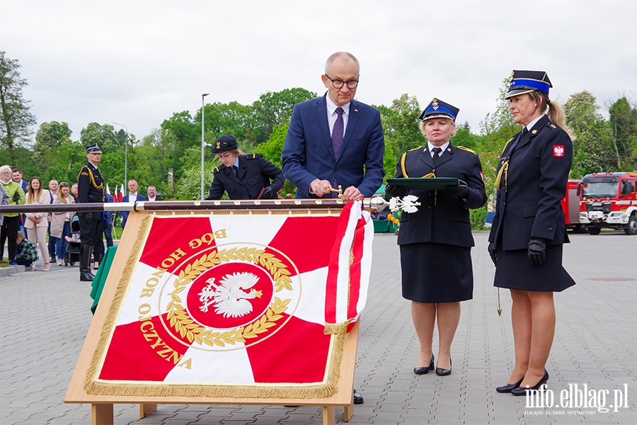 Przekazanie sztandaru i uroczyste otwarcie nowej Komendy Stray Poarnej w Elblgu, fot. 77