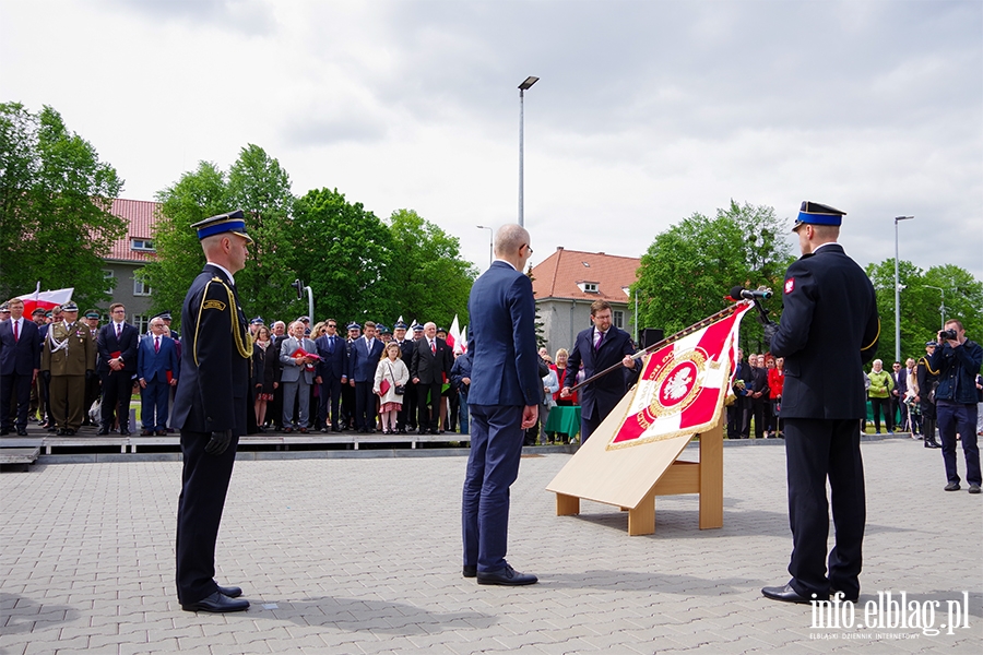 Przekazanie sztandaru i uroczyste otwarcie nowej Komendy Stray Poarnej w Elblgu, fot. 101