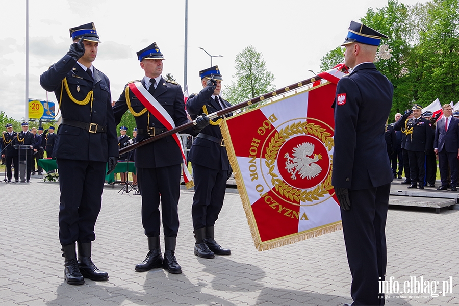 Przekazanie sztandaru i uroczyste otwarcie nowej Komendy Stray Poarnej w Elblgu, fot. 107