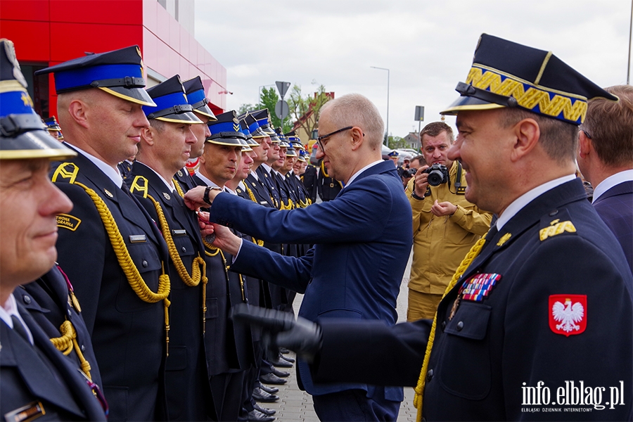 Przekazanie sztandaru i uroczyste otwarcie nowej Komendy Stray Poarnej w Elblgu, fot. 115