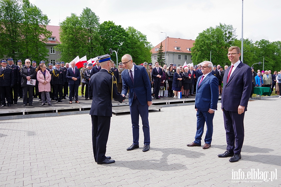 Przekazanie sztandaru i uroczyste otwarcie nowej Komendy Stray Poarnej w Elblgu, fot. 132