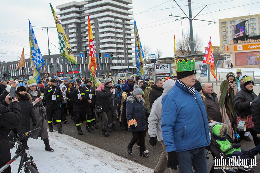 Jaseka w Elblgu. Orszak Trzech Krli przeszed ulicami miasta, fot. 24