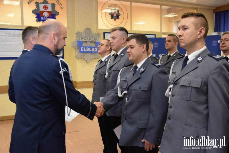 Uroczysto w Komendzie Miejskiej Policji w Elblgu, fot. 1