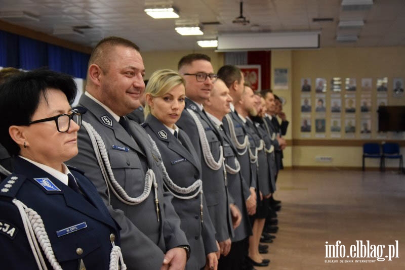 Uroczysto w Komendzie Miejskiej Policji w Elblgu, fot. 19