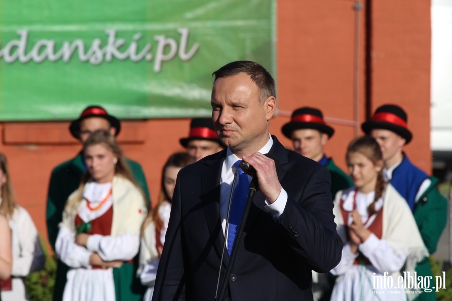  Prezydent Andrzej Duda odwiedzi Sztutowo i Nowy Dwr Gdaski, fot. 86