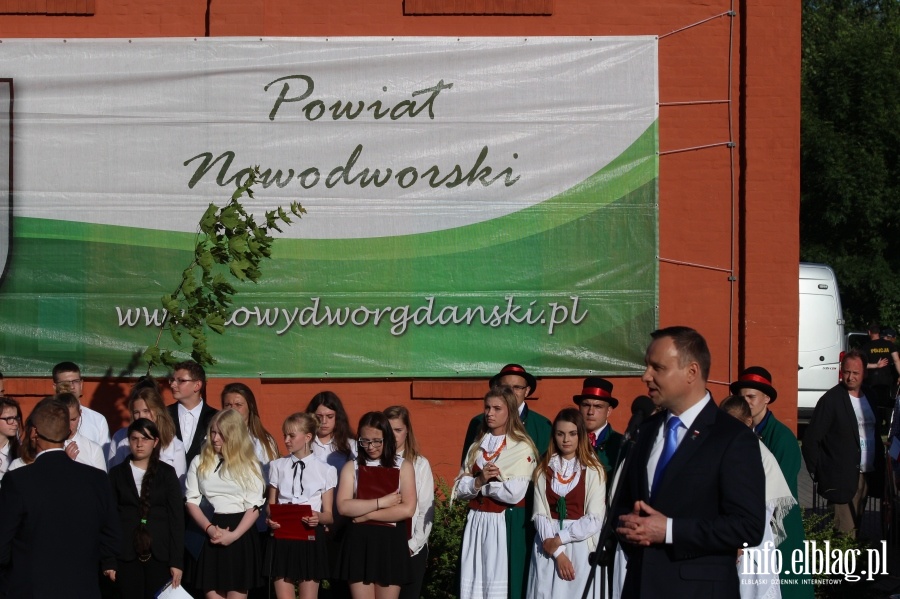 Prezydent Andrzej Duda odwiedzi Sztutowo i Nowy Dwr Gdaski, fot. 88