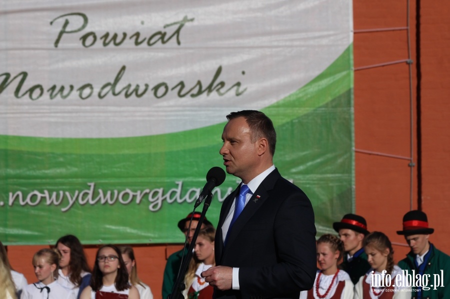  Prezydent Andrzej Duda odwiedzi Sztutowo i Nowy Dwr Gdaski, fot. 94